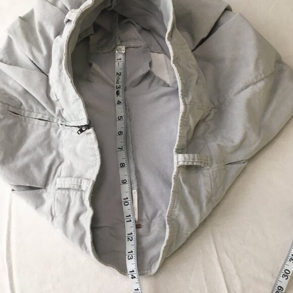 Free People Micro Mini Pleated Corduroy Skort in Gray Size 12 - Picture 8 of 16
